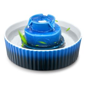 VEVOR Ceramic Cat Water Fountain, 2.1L/71oz Cupcake Pet Fountain, Porcelain Cat Water Dispenser with Ultra-Quiet Pump