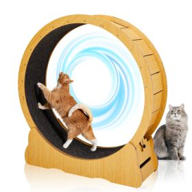 Cat Wheel Exerciser for Indoor Cats, 43.3-inch Large Cat Exercise Wheel for Running Silent