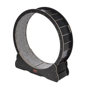 VEVOR Wooden Cat Exercise Wheel, 43.3" Large Cat Treadmill Wheel for Indoor Cats (Default: Default)